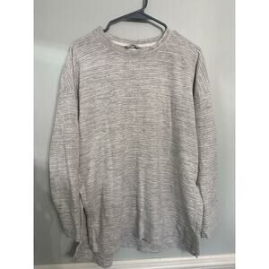 Aerie Marled Knit Long Sleeve Top | Side Slit Detail | Size M